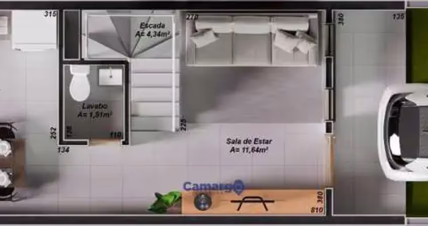 Casa com 2 quartos à venda no Paranaguamirim, Joinville 
