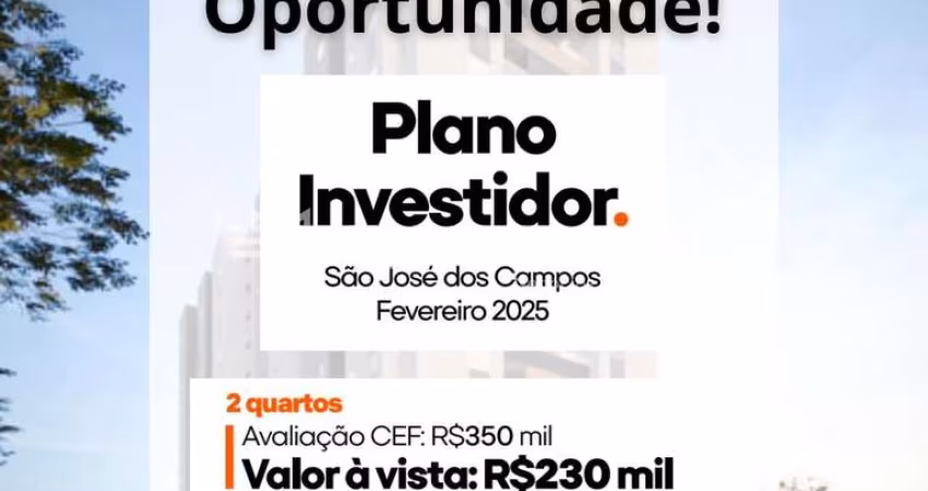 Oportunidade para Investidor  Apto 2 Dorms sendo 01 Suíte, Varanda, Cond. Clube. Poucas unidades