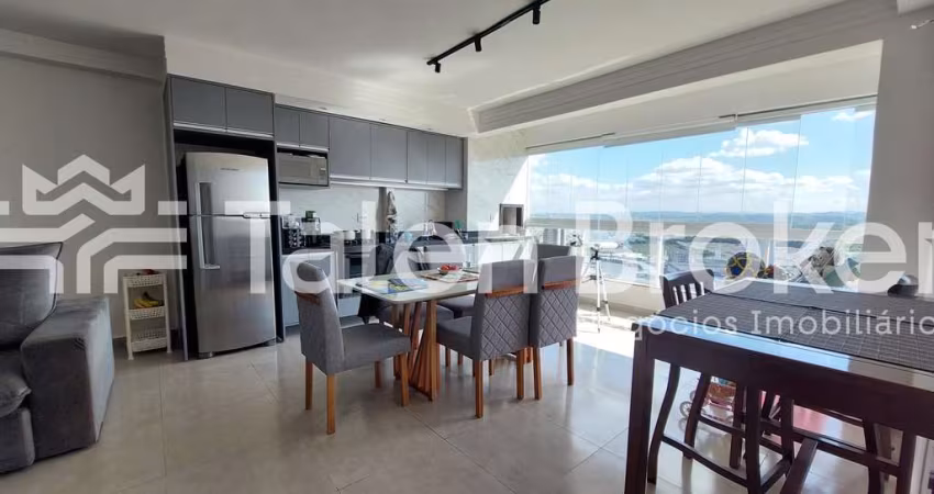 Lindo AP à venda no Verano Home Resort em Jacareí. 70m  com sala estendida e ambientes integrados