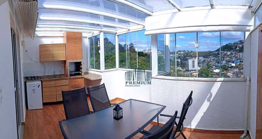 Excelente cobertura 03 quartos com ar condicionado à venda em condomínio com área de lazer completa no são pedro
