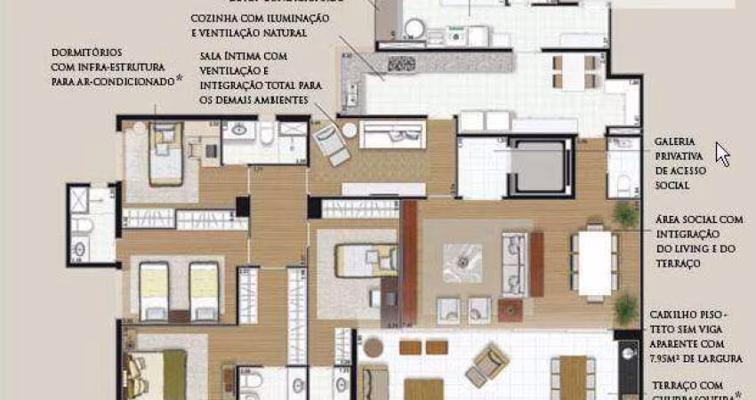 Apartamento com 4 dormitórios à venda, 222 m² por R$ 2.900.000,00 - Campo Belo - São Paulo/SP