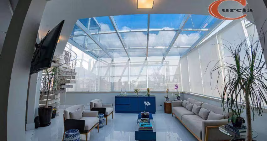 Cobertura com 4 dormitórios à venda, 370 m² por r$ 4.865.000,00 - moema - são paulo/sp