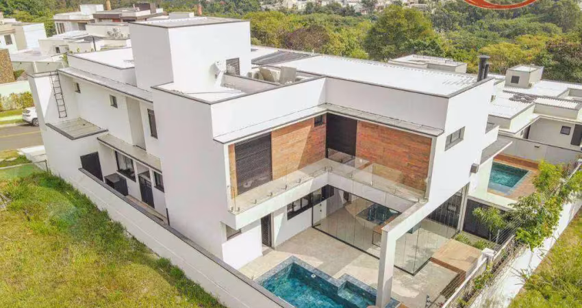 Sobrado em condómino fechado com 4 dormitórios à venda, 358 m² por R$ 4.500.000 - Residencial Duas Marias - Indaiatuba/SP