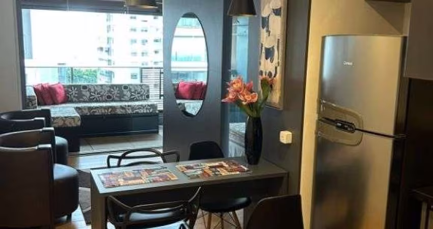 Apartamento com 1 dormitório para alugar, 45 m² por R$ 5.100,00/mês - Brooklin Paulista - São Paulo/SP