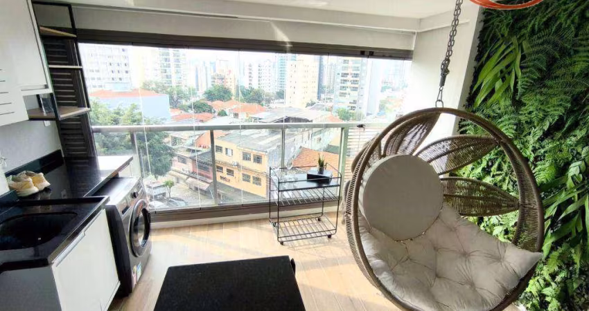 Apartamento com 2 dormitórios à venda, 75 m² por R$ 1.350.000,00 - Mirandópolis - São Paulo/SP