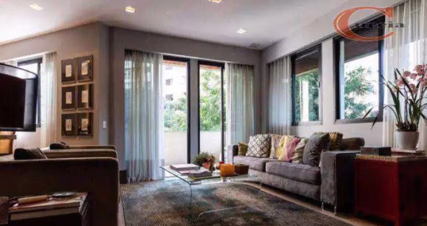 Apartamento com 4 dormitórios à venda, 220 m² por r$ 2.300.000 - campo belo - são paulo/sp