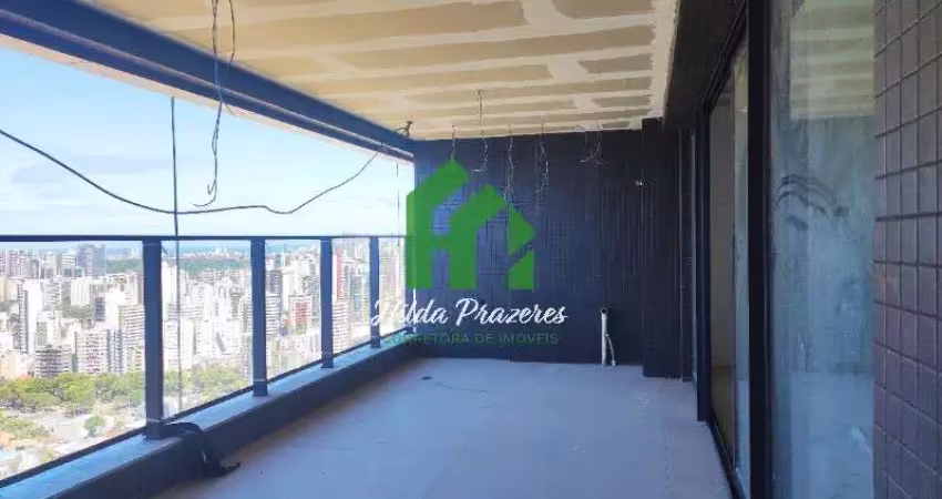 Apartamento de luxo à venda em salvador-ba, no caminho das árvores: 3 quartos, 3 suítes, 2 salas, 4 banheiros, 3 vagas, 164 m².