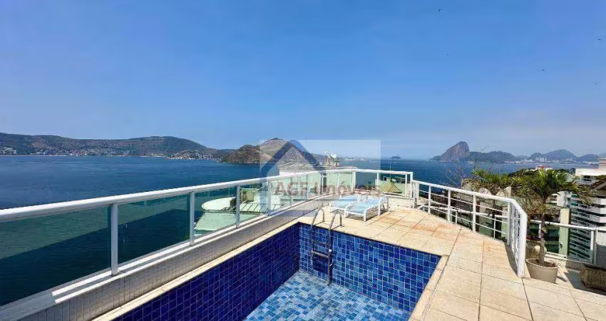 Cobertura à venda por r$ 6.000.000 - boa viagem - niterói/rj