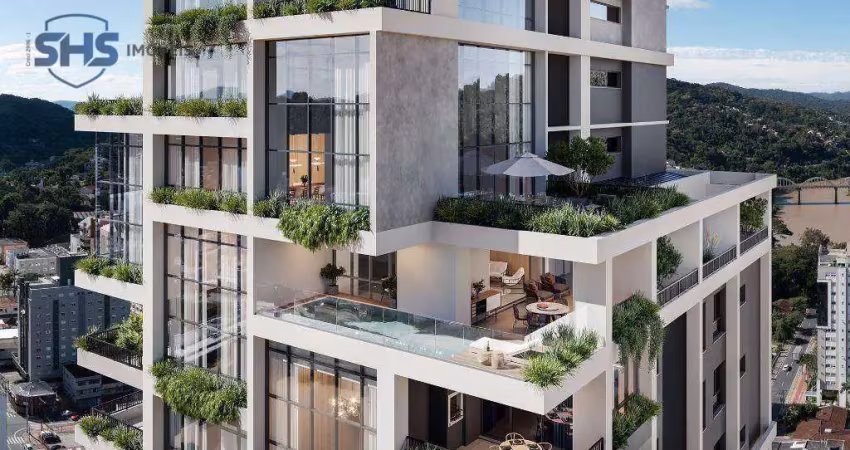 Apartamento com 4 dormitórios à venda, 265 m² por r$ 4.578.000,00 - ponta aguda - blumenau/sc
