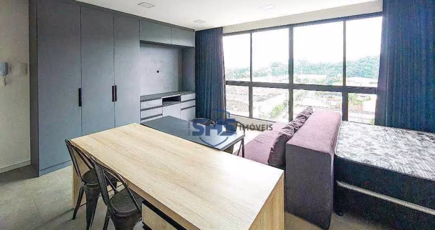 Apartamento com 1 dormitório para alugar, 33 m² por r$ 2.450,00/mês - itoupava seca - blumenau/sc