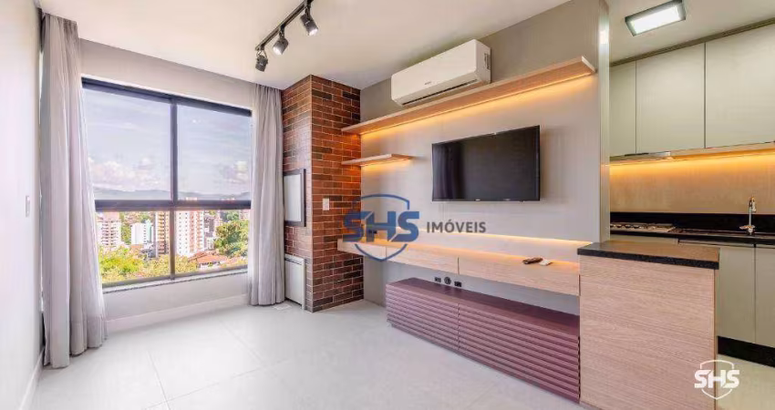 Apartamento com 1 dormitório para alugar, 43 m² por R$ 3.140,00/mês - Itoupava Seca - Blumenau/SC