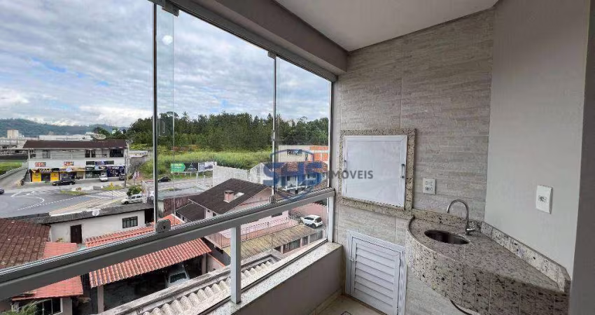 Apartamento com 2 dormitórios para alugar, 55 m² por R$ 2.220,00/mês - Itoupava Norte - Blumenau/SC