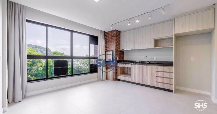 Apartamento com 1 dormitório para alugar, 43 m² por R$ 3.710,00/mês - Itoupava Seca - Blumenau/SC
