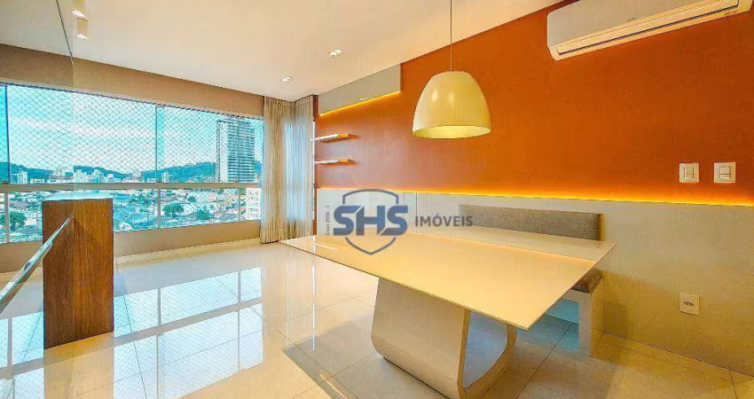 Apartamento com 3 dormitórios para alugar, 137 m² por R$ 7.033,00/mês - Velha - Blumenau/SC