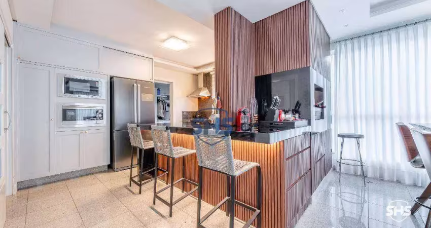 Apartamento com 3 dormitórios para alugar, 218 m² por r$ 13.490,00/mês - jardim blumenau - blumenau/sc