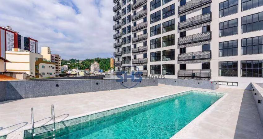 Apartamento com 1 dormitório à venda, 42 m² por r$ 445.000,00 - centro - blumenau/sc