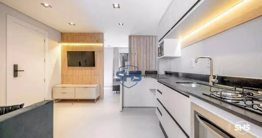Apartamento com 1 dormitório para alugar, 27 m² por r$ 2900,00mês no valor do aluguel, mais taxas e condominio - centro (blumenau) - blumenau/sc