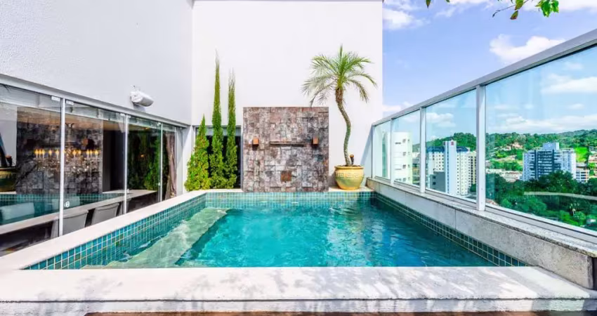 Cobertura com 3 suites e 4 vagas à venda, 225 m² por r$ 2.190.000 - victor konder - blumenau/sc