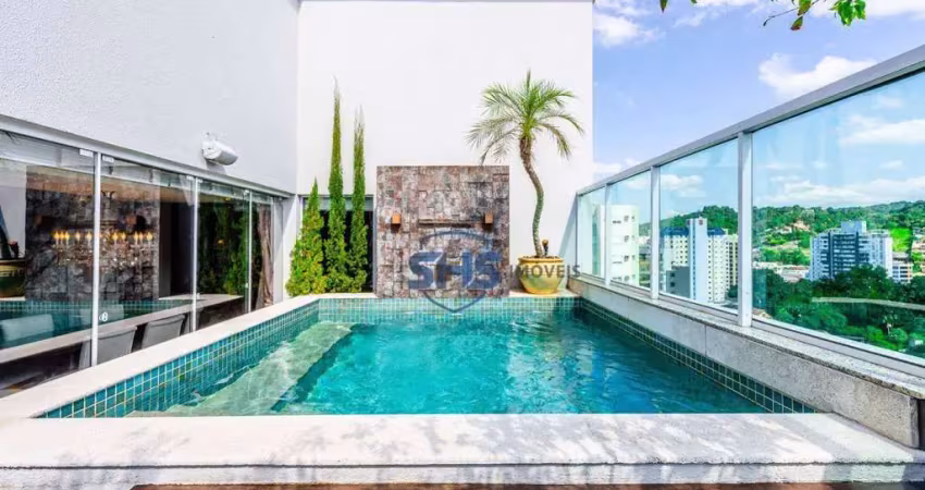 Cobertura com 3 suites e 4 vagas à venda, 225 m² por r$ 2.190.000 - victor konder - blumenau/sc
