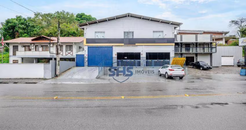Galpão para alugar, 450 m² por r$ 10.223,49/mês - progresso - blumenau/sc