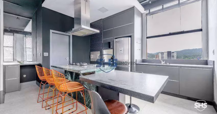 Apartamento com 1 dormitório para alugar, 120 m² por r$ 4.354,12/mês - centro - blumenau/sc