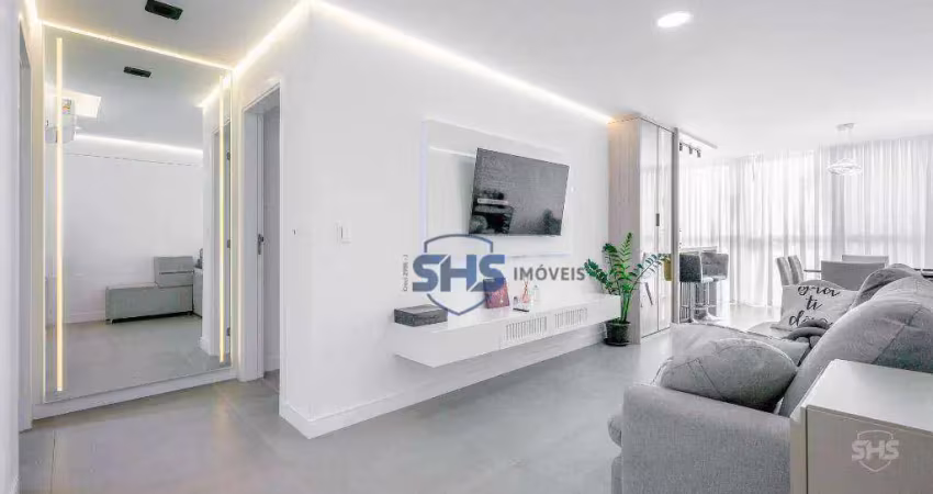 Apartamento com 2 dormitórios para alugar, 76 m² por r$ 5.408,00/mês - velha - blumenau/sc