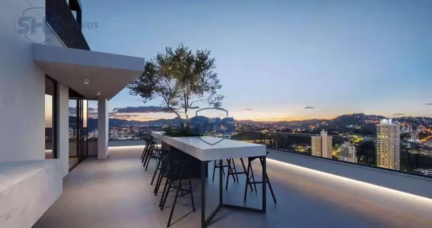Apartamento com 1 dormitório à venda, 21 m² por r$ 320.000,00 - velha - blumenau/sc