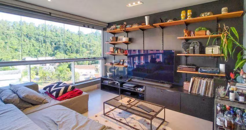 Apartamento com 3 dormitórios para alugar, 110 m² por r$ 6.215,00/mês - velha - blumenau/sc