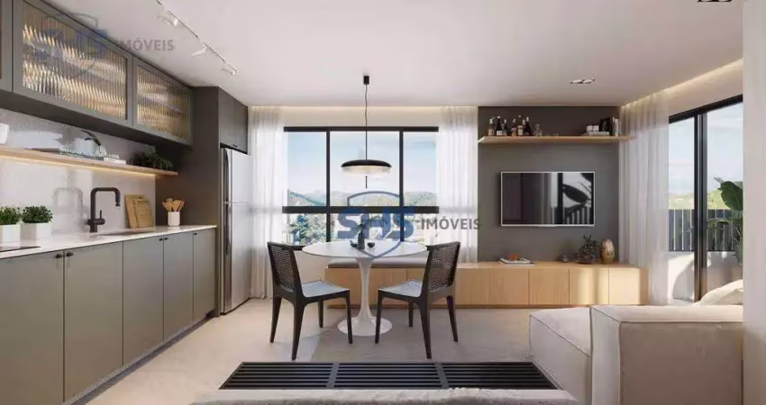 Apartamento com 1 dormitório mobiliado à venda, 21 m² por r$ 350.000 - velha - blumenau/sc