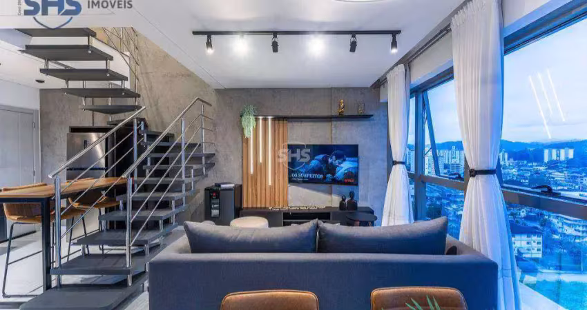 Apartamento com 1 dormitório à venda, 65 m² por r$ 930.000,00 - victor konder - blumenau/sc