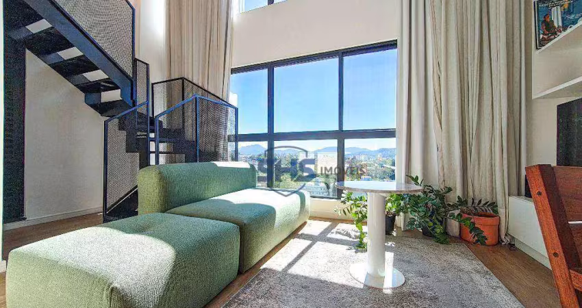 Apartamento com 1 dormitório para alugar, 60 m² por r$ 3.710,00/mês - itoupava seca - blumenau/sc