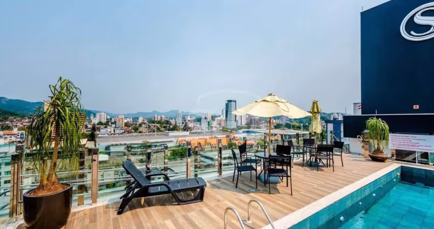 Apartamento com 1 dormitório à venda, 28 m² por r$ 410.000,00 - velha - blumenau/sc