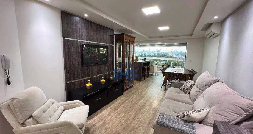 Apartamento com 2 dormitórios para alugar, 87 m² por r$ 3.760,00/mês - velha - blumenau/sc