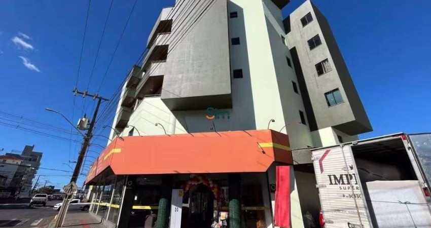 Apartamento de frente, semi mobiliado para locação no bairro São Cristóvão em Chapecó