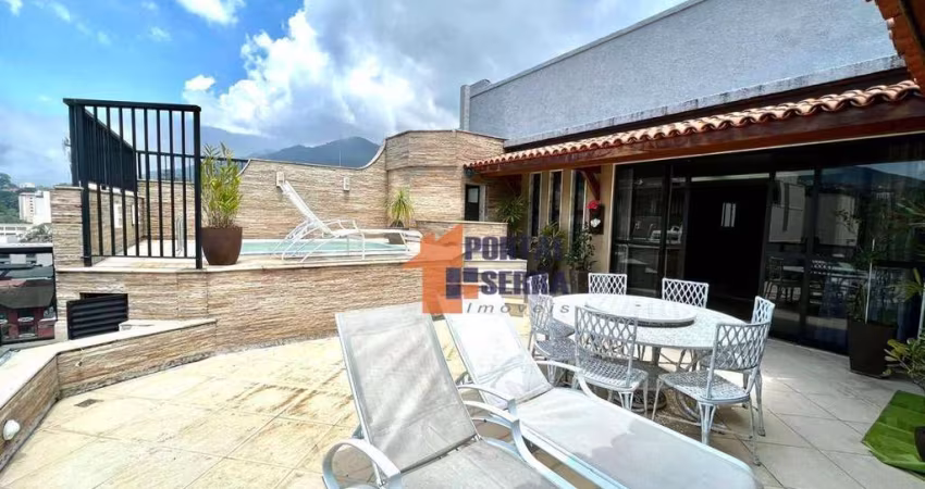 Cobertura com 4 quartos à venda, 410 m² por R$ 2.400.000 - Agriões - Teresópolis/RJ