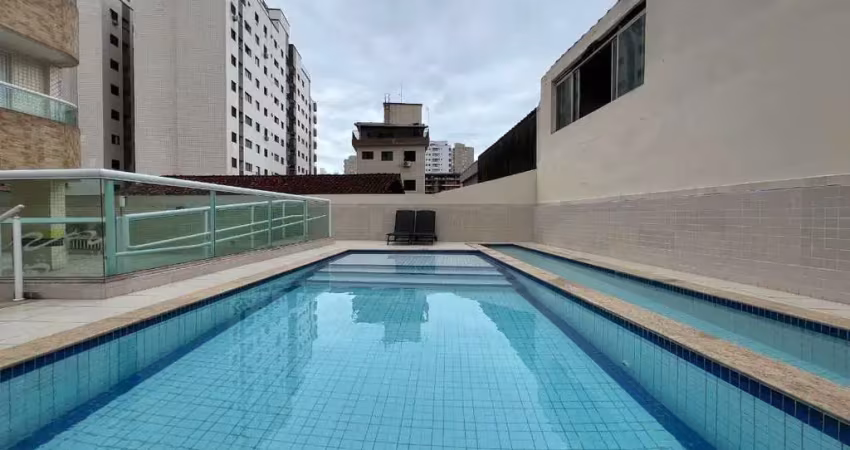 Apartamento à venda em praia grande-sp: 1 quarto, 1 sala, 1 banheiro, 1 vaga de garagem, 47m² na aviação!