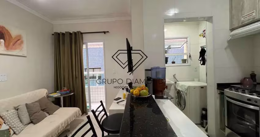 Apartamento com 1 quarto, caiçara, praia grande - r$ 350 mil, cod: 724