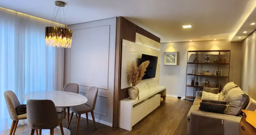 Apartamento no edifício caroli 100% mobiliado no bairro anita garibaldi