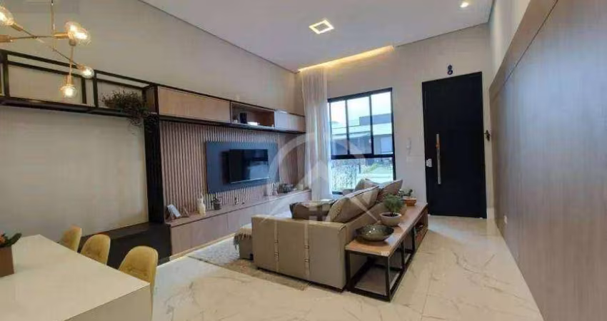 Casa Térrea com 3 dormitórios, sendo 3 suítes à venda, 118 m² por R$ 890.000 - Ressaca - Atibaia/SP