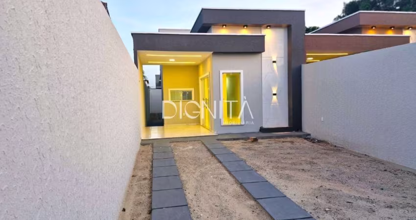 Casa Plana com 2 dormitórios 2 suítes - Arquitetura moderna - Aquiraz-CE