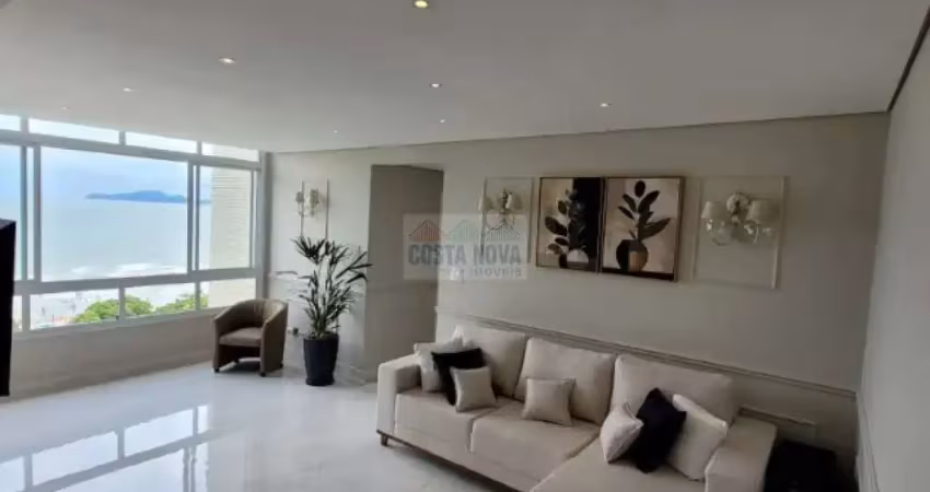 Apartamento frente mar com 2 quartos, porteira fechada no bairro aparecida em santos.