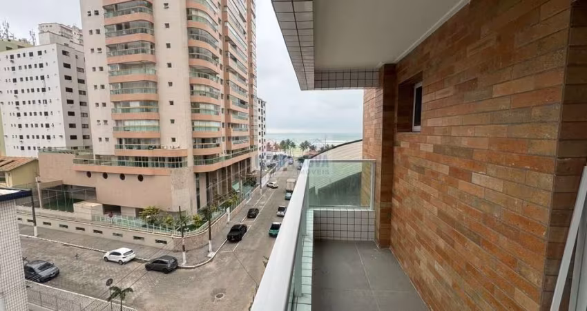 Apartamento de 126 m² com 3 quartos sendo 2 suítes, 2 vagas demarcadas, bairro Aviação, Praia Grande