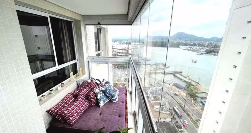 Apartamento com 3 suítes, 3 vagas e lazer completo, frente para o mar, Ponta da Praia