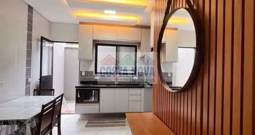 Sobrado à venda com 66m², 2 dormitórios, 1 vaga e 2 banheiros em praia grande
