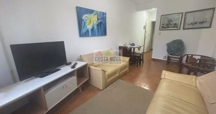 Apartamento mobiliado com 1 dormitório a 80m do mar na Vila Caiçara em Praia Grande-SP