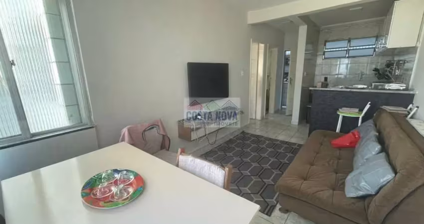 Aluga-se apartamento com 1 dormitório, vista mar, bairro caiçara