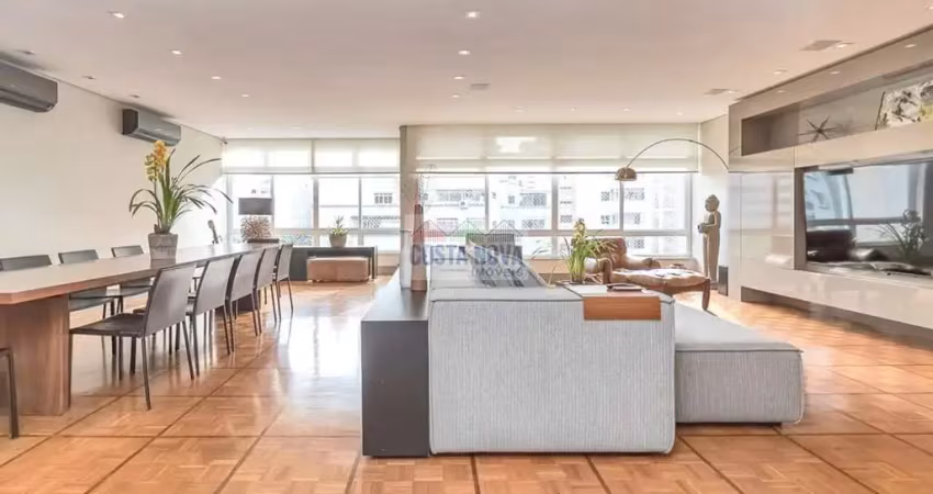 Amplo apartamento em higienópolis, 220m², 3 dormitórios, próximo ao shopping