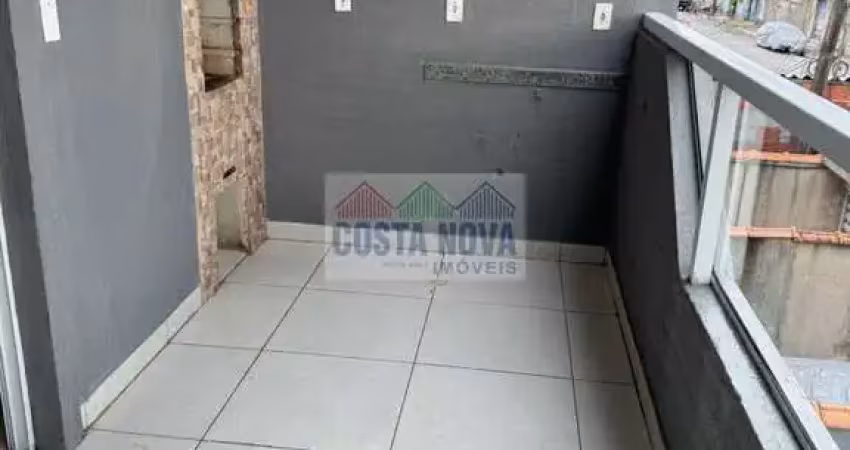 Casa no bairro ribeiropólis em praia grande, 2 quartos, 2 banheiros, 1 vaga de garagem