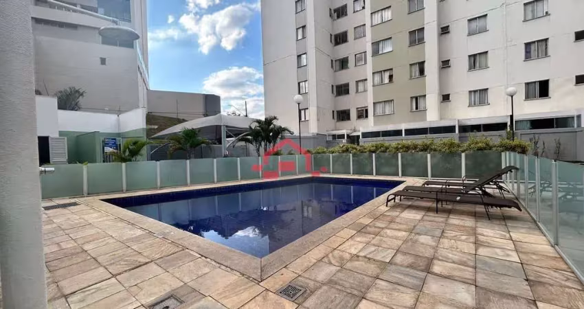 Apartamento para locação no bairro caiçaras, com 03 quartos, varanda e vaga de garagem - belo horiz