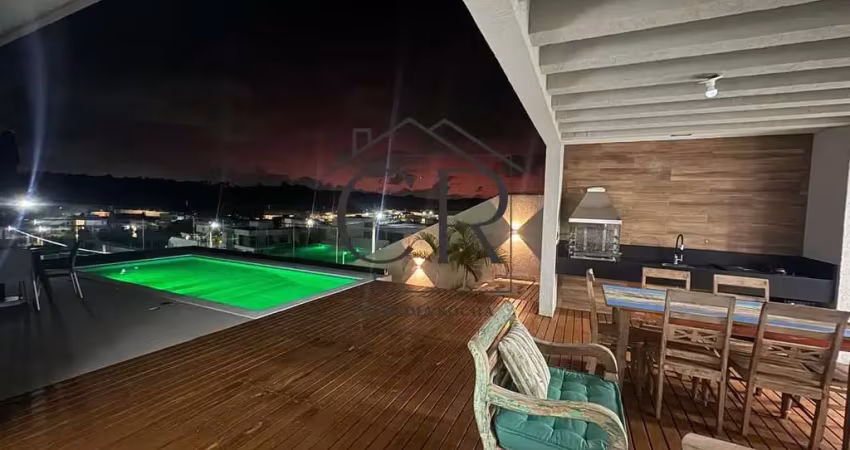 Magnífica casa mirante com um lindo espetáculo do pôr do sol!!